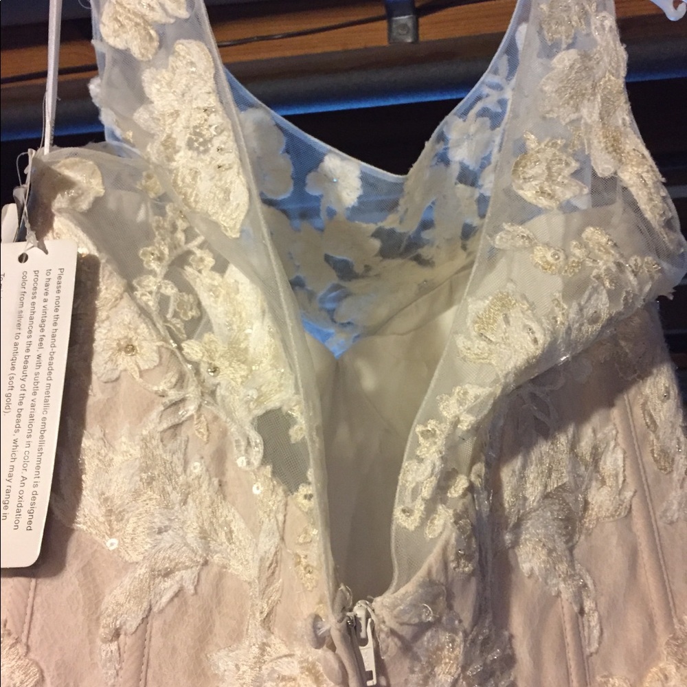 OLEG CASSINI HIGH NECK TANK LACE DRESS
CWG658 - Picture 6 of 7